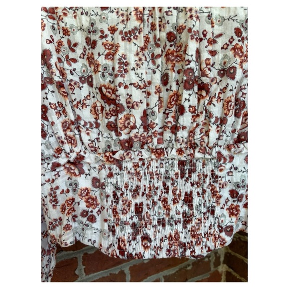 NWOT Anthropologie Smocked Buttondown Blouse  Size Small - Picture 14 of 16